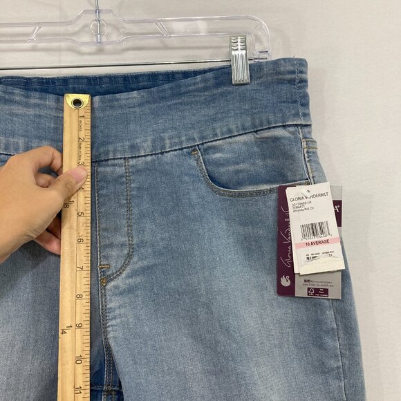 New Gloria Vanderbilt Jeans size 10 Blue High Rise Stretch Comfy Pull-on - Picture 7 of 10